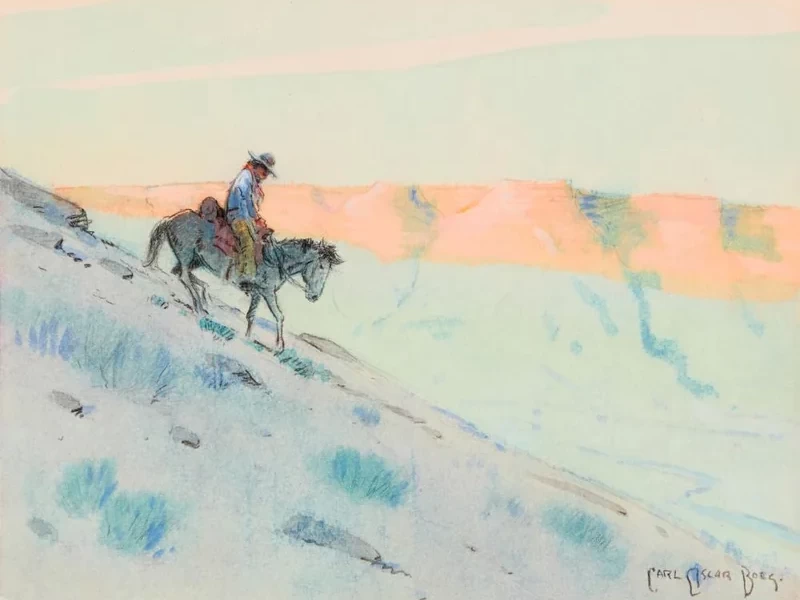 1879-Carl Oscar Borg - Sul sentiero del South Rim
